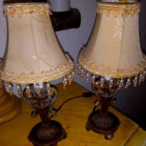 Pair of Vintage Boudoir Lamps
